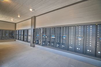 Covered mail room